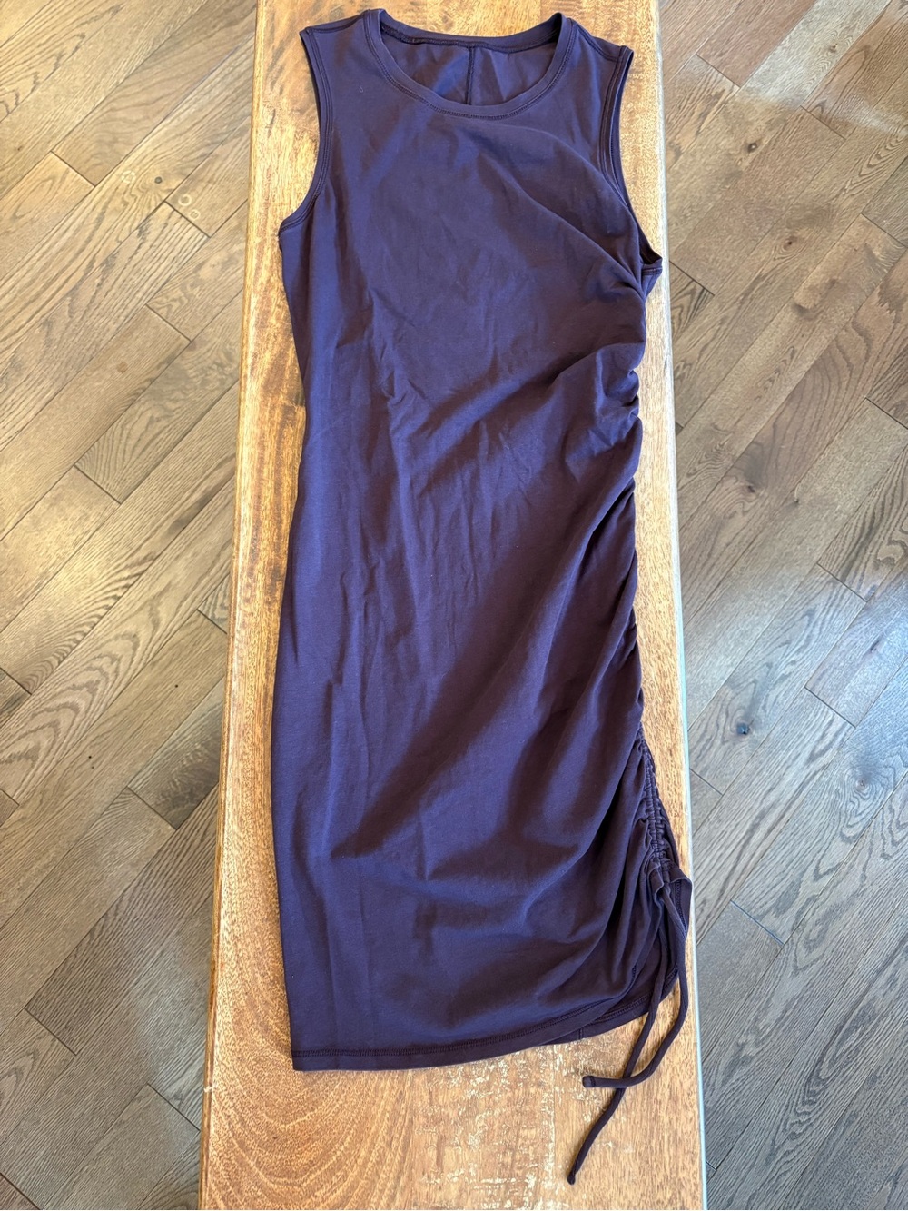 Lululemon Cinch It Dress, deep purple.